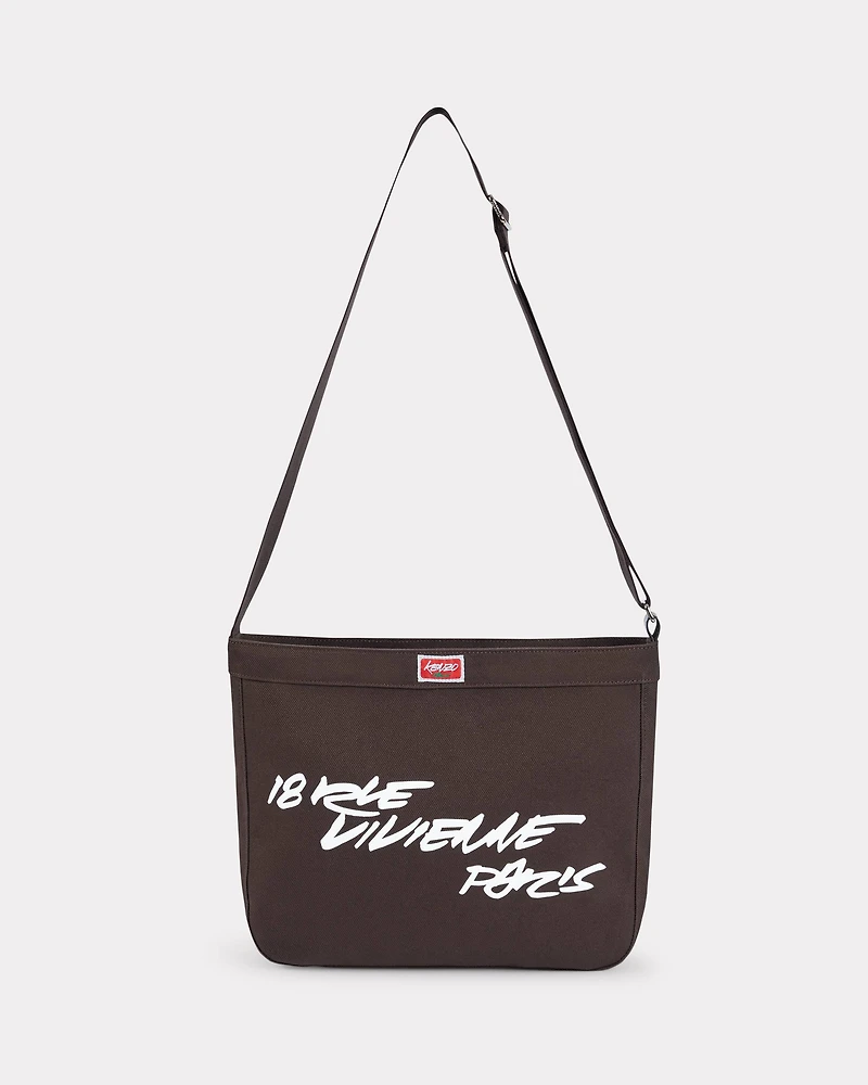 'Kenzo x Futura 2000' large crossbody bag Utility' canvas