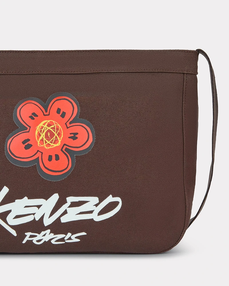 'Kenzo x Futura 2000' large crossbody bag Utility' canvas