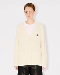 'Boke Flower' loose knit cardigan cotton and wool