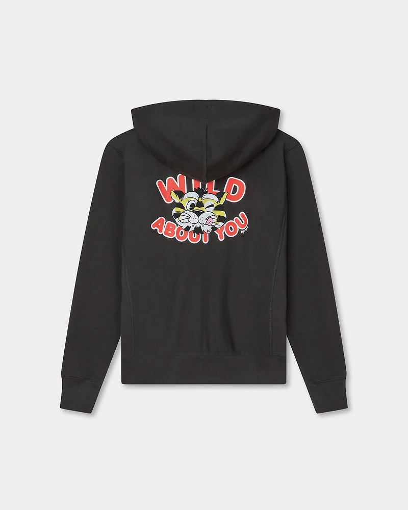 'KENZO Wild Tiger' zip up hoodie cotton