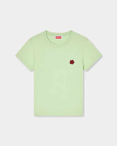 'Boke Flower' embroidered T-shirt cotton