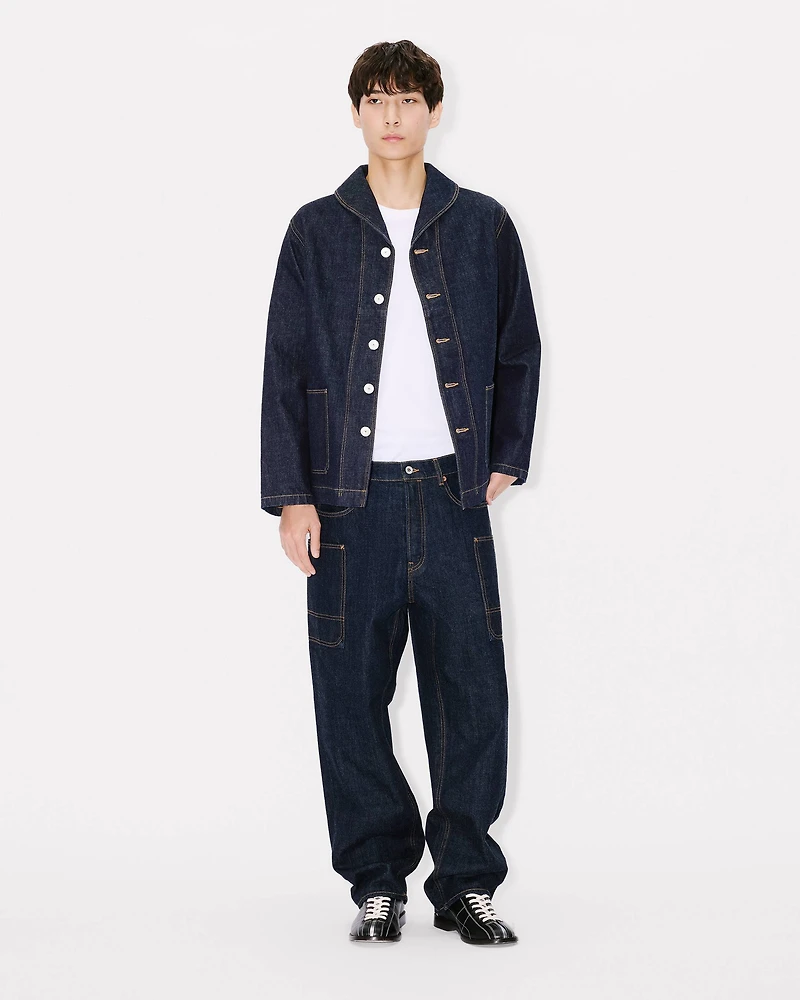 'KENZO Winter Holidays' shawl chore jacket japanese denim