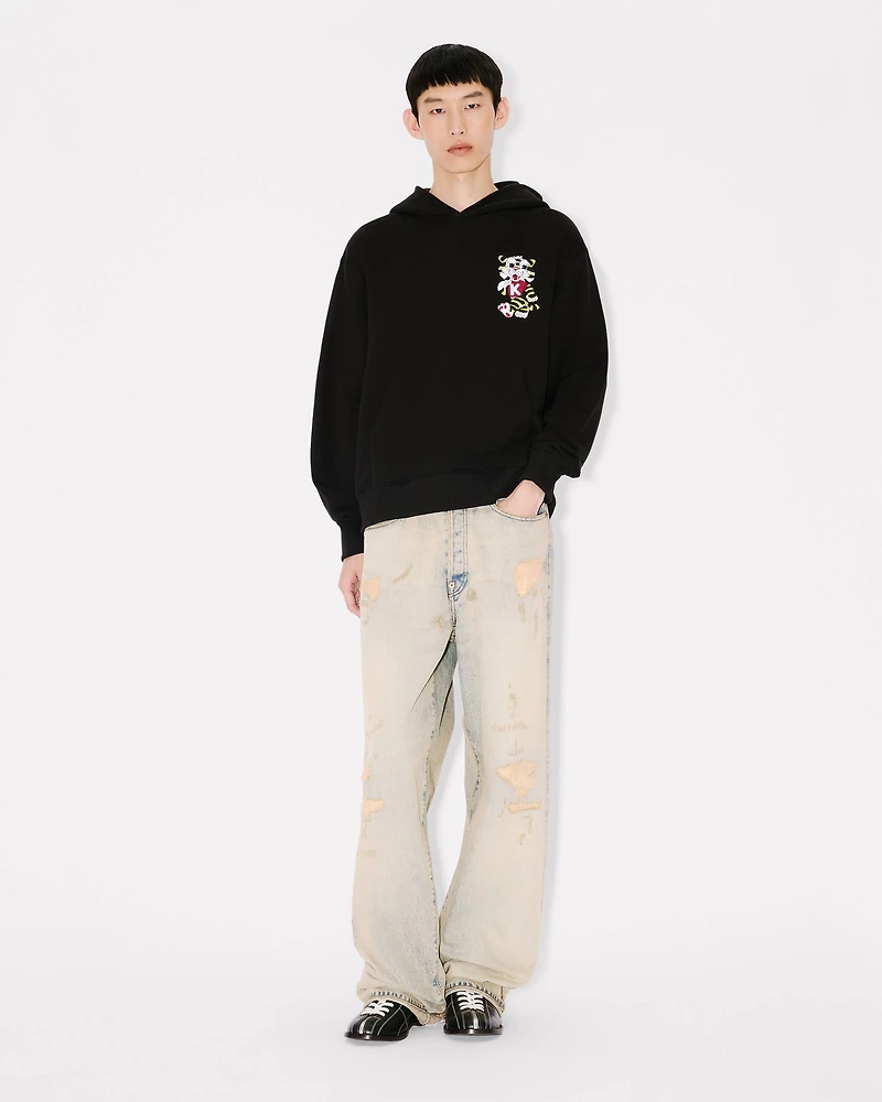 'KENZO Wild Tiger' embroidered hoodie cotton