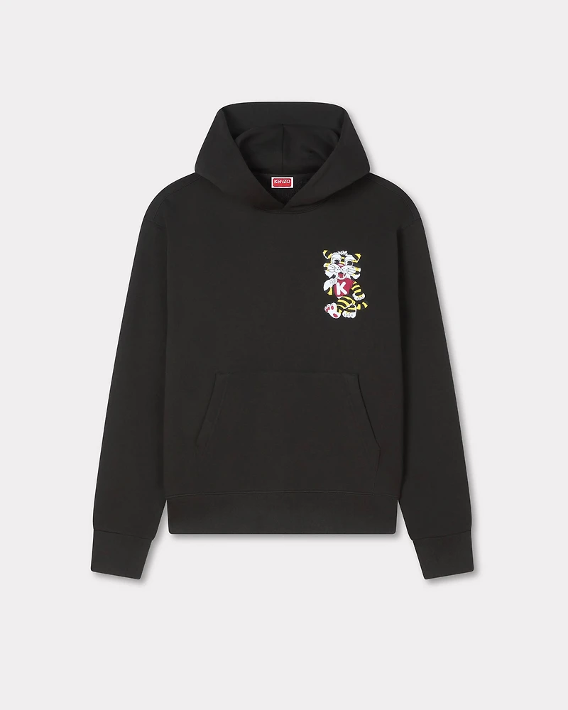 'KENZO Wild Tiger' embroidered hoodie cotton