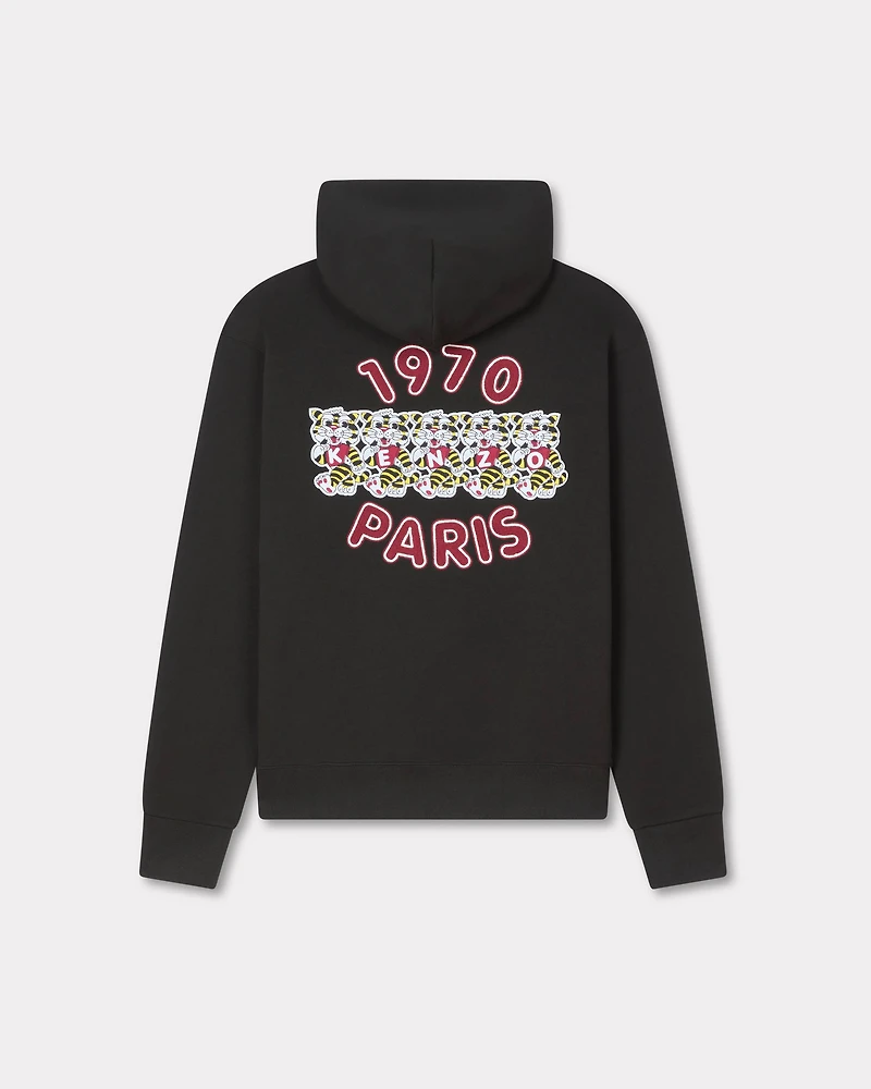 'KENZO Wild Tiger' embroidered hoodie cotton