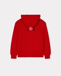 'KENZO Winter Holidays' embroidered hoodie cardigan cotton and wool