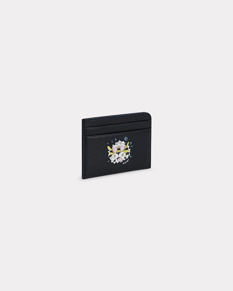 'KENZO Wild Tiger' card holder in leather