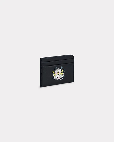 'KENZO Wild Tiger' card holder in leather