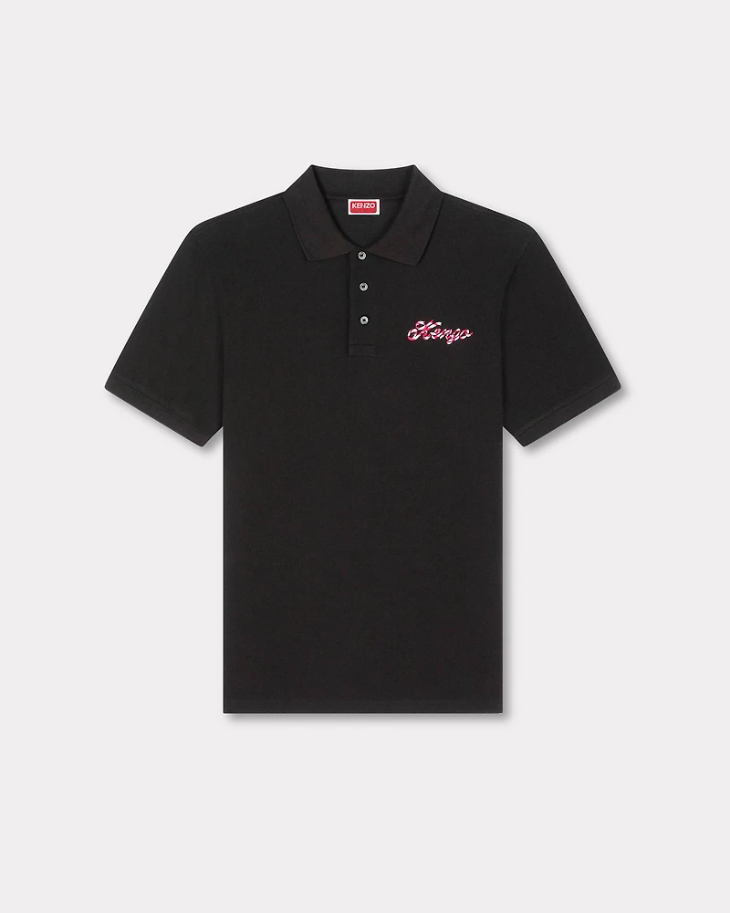 'KENZO Winter Holidays' embroidered slim polo cotton