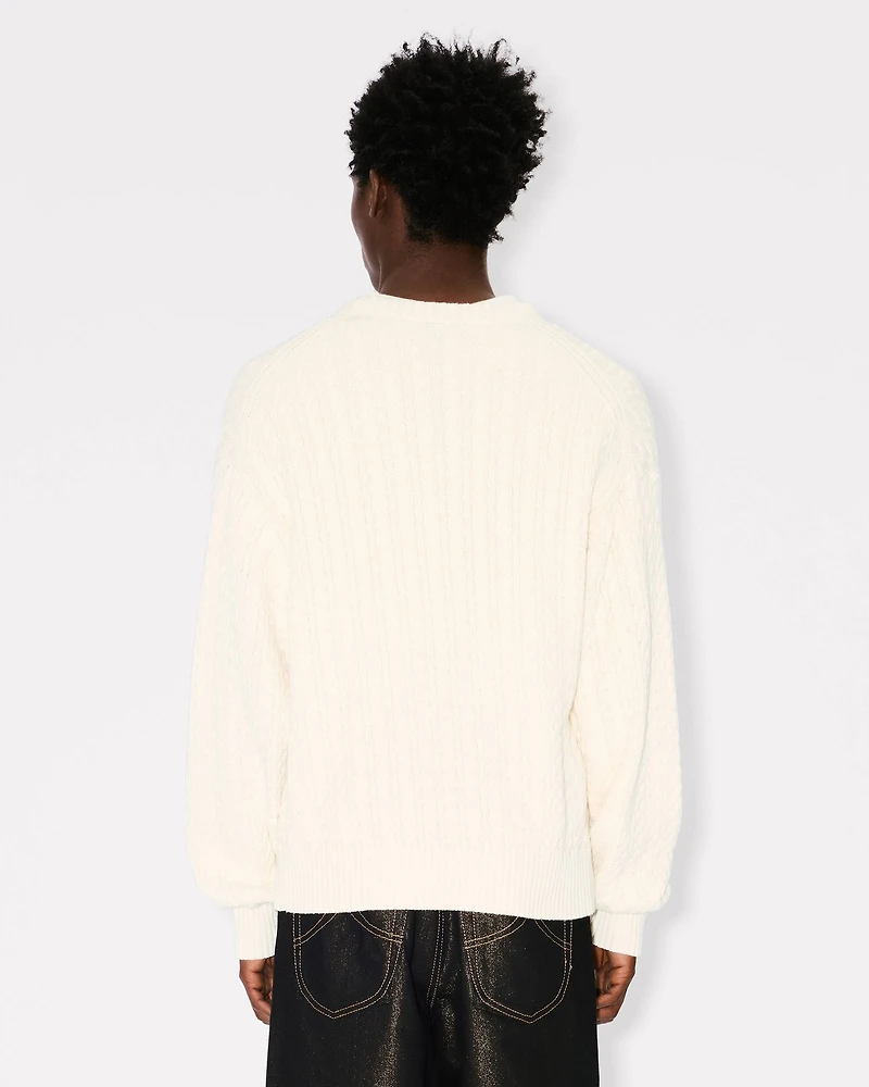 'Boke Flower' knit jumper cotton wool