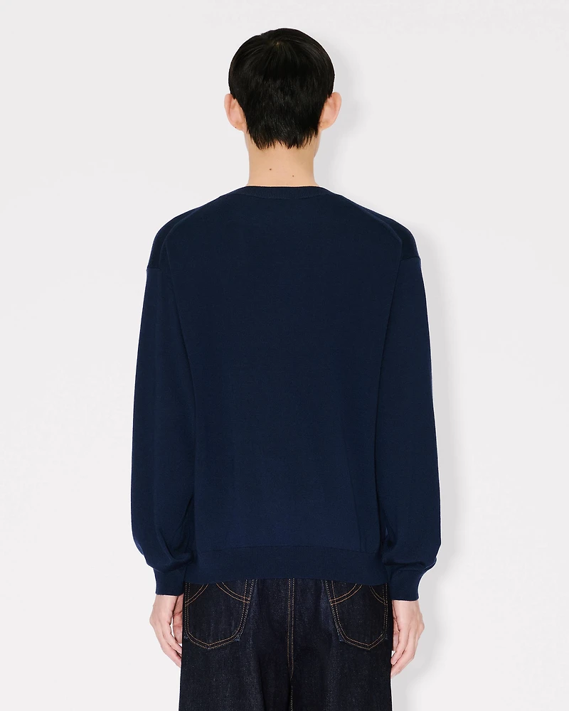 'Boke Flower' embroidered jumper merino wool