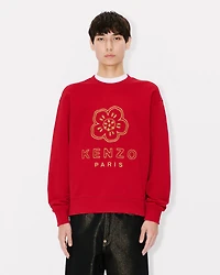 'Boke Flower' embroidered sweatshirt cotton