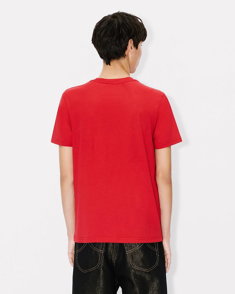 'Boke Flower' embroidered slim T-shirt cotton