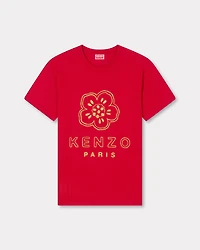 'Boke Flower' embroidered slim T-shirt cotton