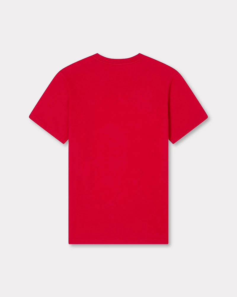 'Boke Flower' embroidered slim T-shirt cotton