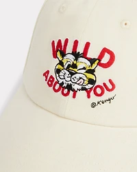 'KENZO Wild Tiger' embroidered cap cotton