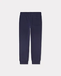 Embroidered cotton jogging bottoms