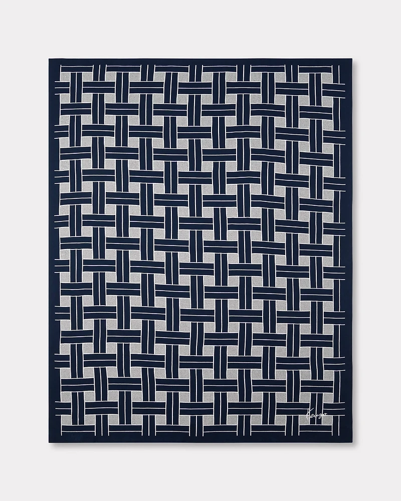 'KENZO Weave' embroidered plaid