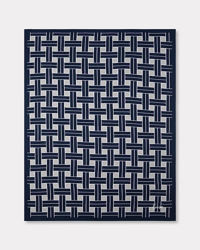 'KENZO Weave' embroidered plaid