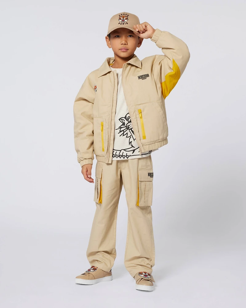 'Wonder Space' embroidered jacket cotton