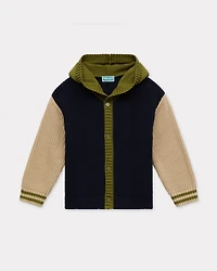 'Wonder Space' knitted cardigan cotton and wool