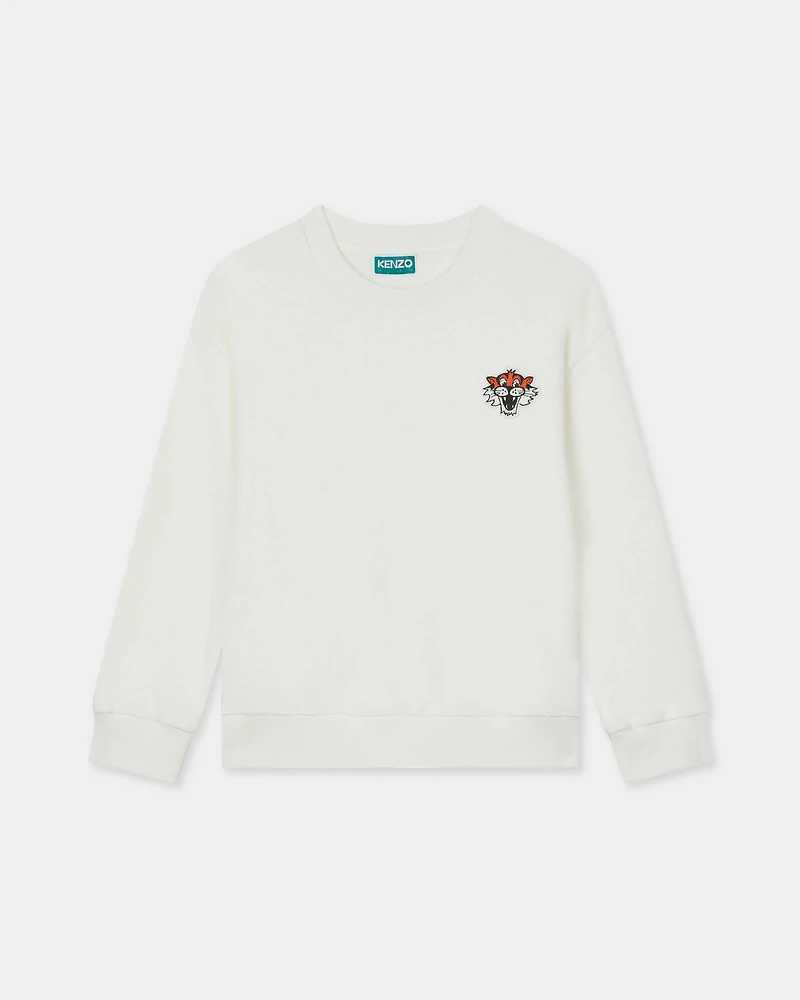 'Wonder Space' embroidered sweatshirt cotton