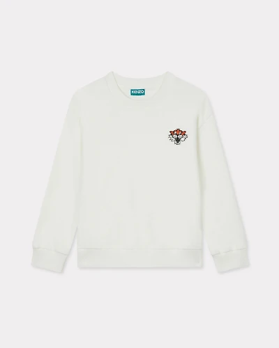 'Wonder Space' embroidered sweatshirt cotton