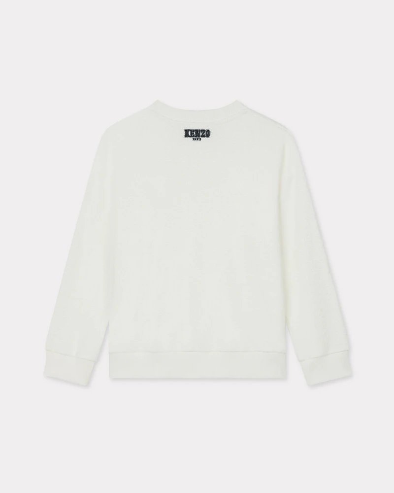 'Wonder Space' embroidered sweatshirt cotton