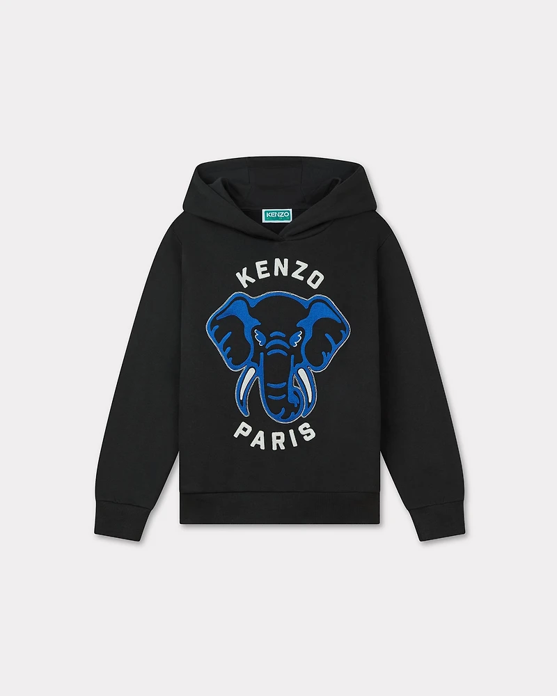 Embroidered hoodie cotton