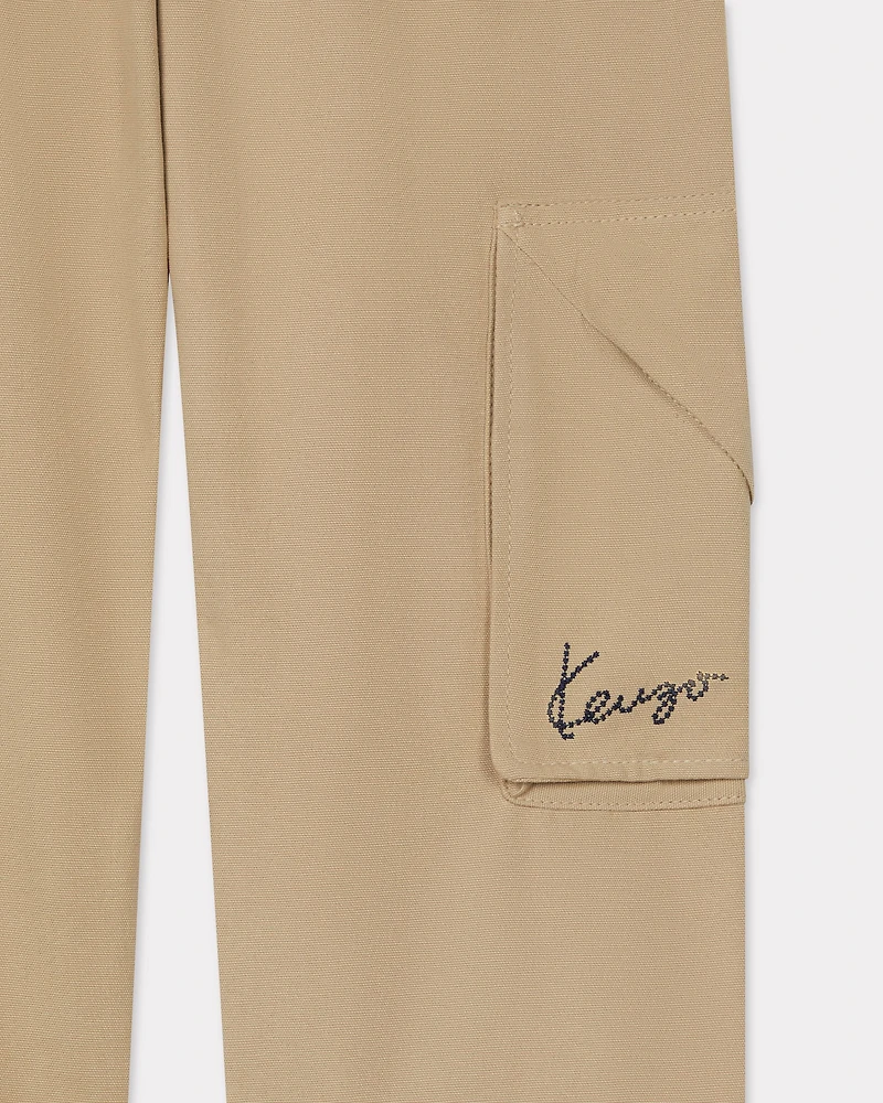 'KENZO Galaxy' embroidered trousers cotton