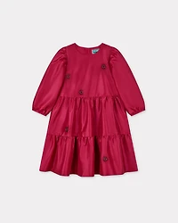 'Festive' embroidered taffeta dress