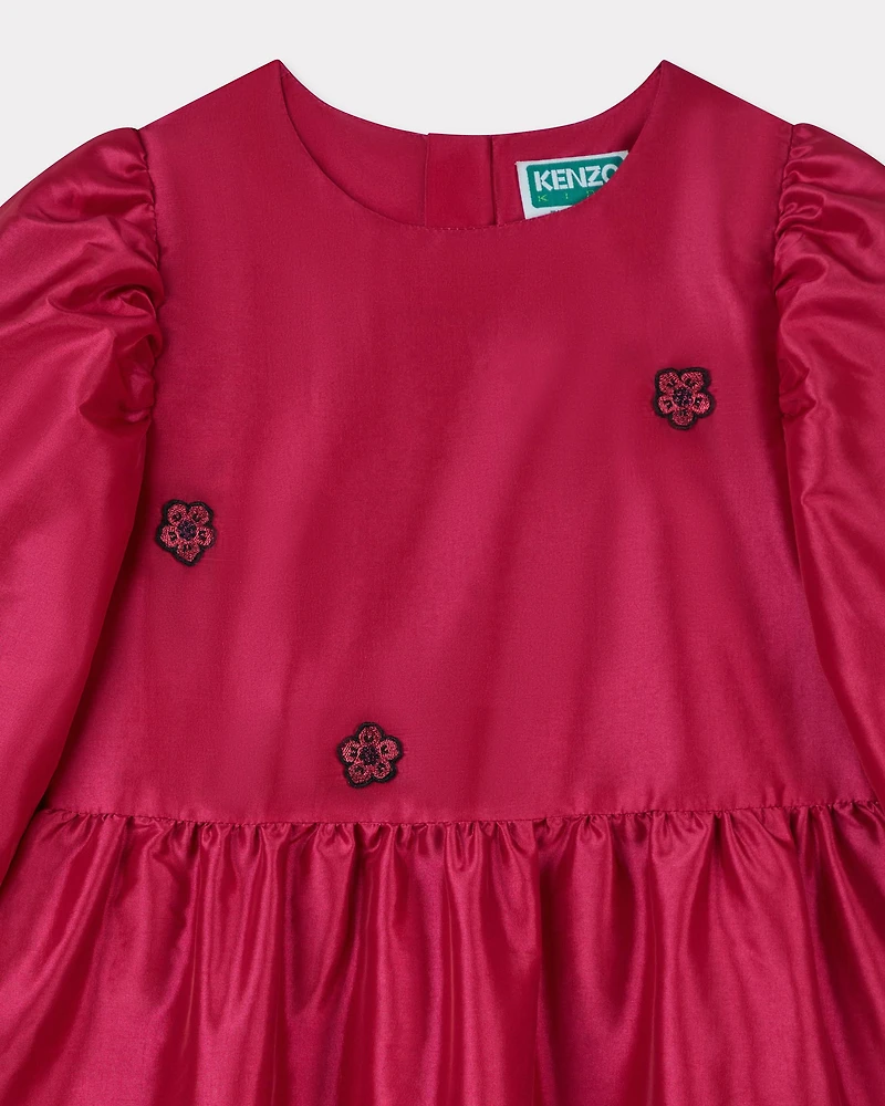 'Festive' embroidered taffeta dress