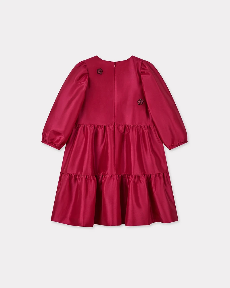 'Festive' embroidered taffeta dress