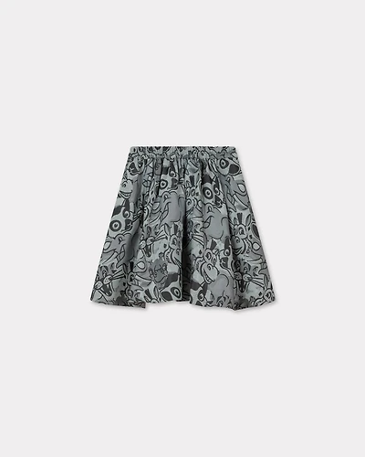 'Festive' jacquard skater skirt