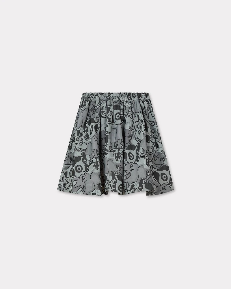 'Festive' jacquard skater skirt