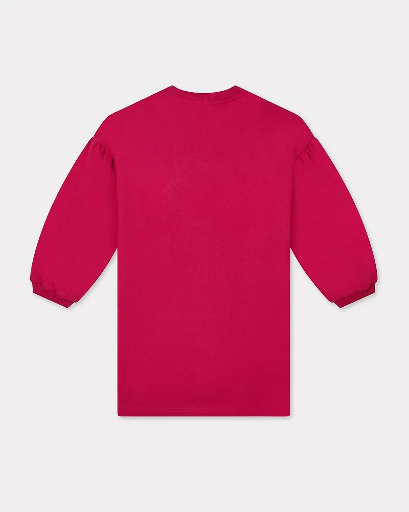 'Festive' embroidered sweatshirt dress