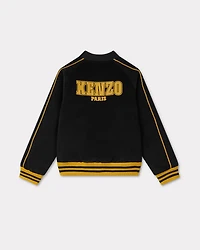 'Festive' embroidered velvet bomber jacket