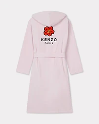 KENZO Boke' unisex embroidered hooded dressing gown velour