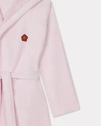 KENZO Boke' unisex embroidered hooded dressing gown velour