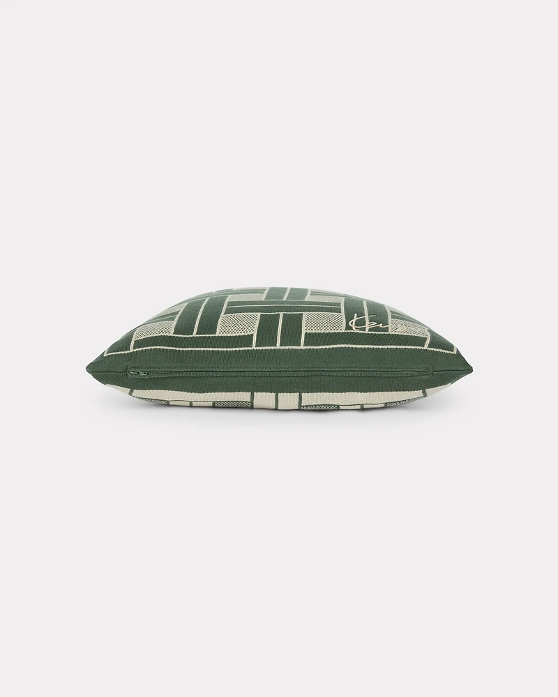 'KENZO Weave' embroidered knit cushion cover