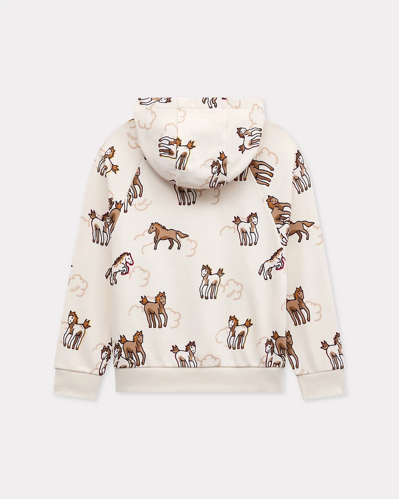 'Lunar New Year' oversized hooded sweatshirt french terry