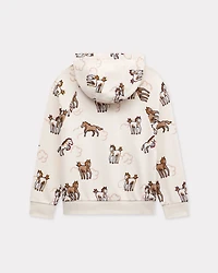 'Lunar New Year' oversized hooded sweatshirt french terry