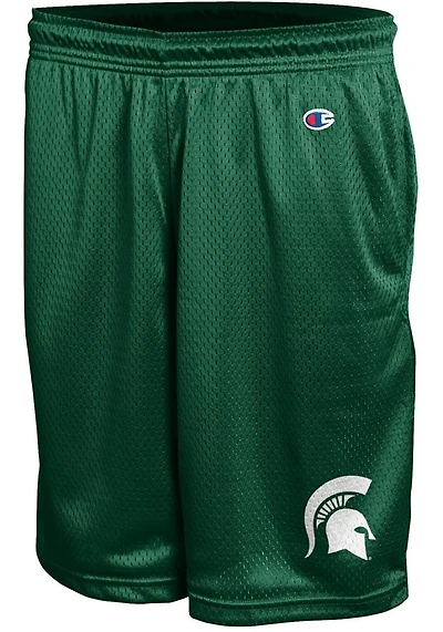 Champion Michigan State Spartans Mens Green Mesh Shorts