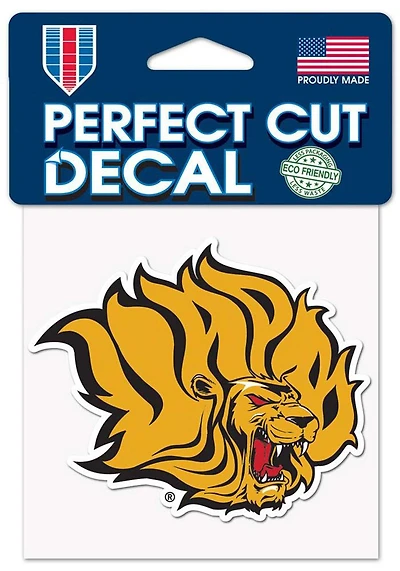 Arkansas Pine Bluff Golden Lions 4x4 Auto Decal - Yellow