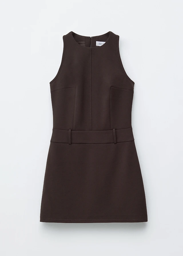 cotton knit dress Mia cotton rib knit dress