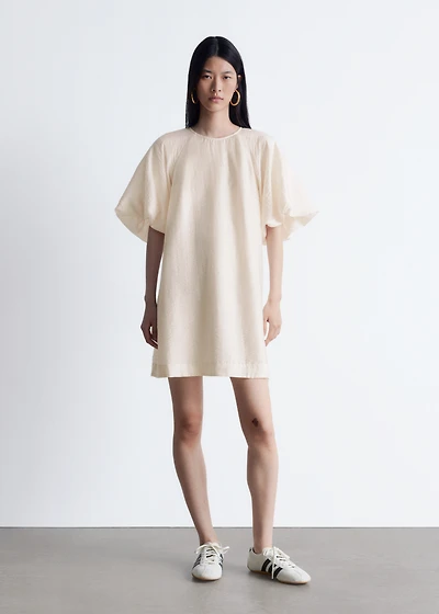 King's Cross - White Knee Length Flowy Dress in London, UK