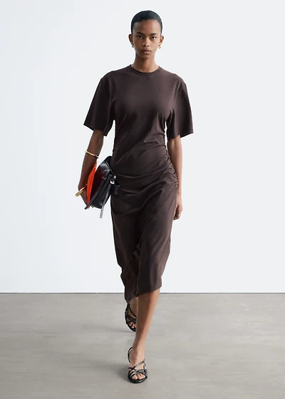 cos asymmetric t shirt dress Loulou de Saison Igari Asymmetric T-Shirt Dress main image 0