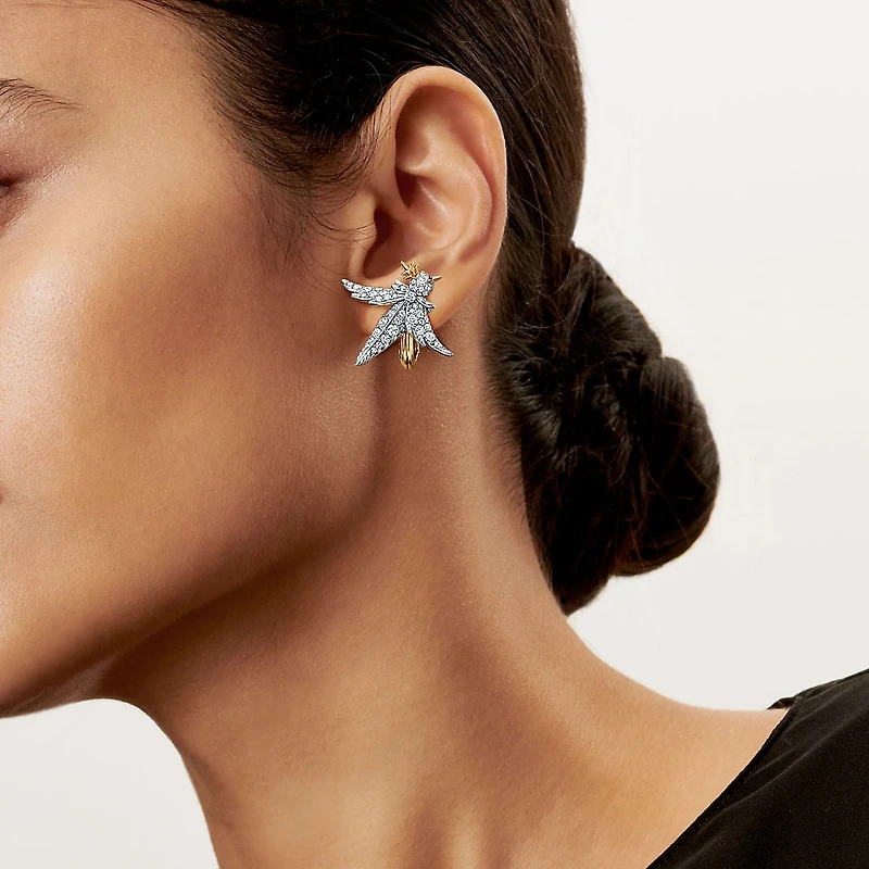 Bird on a Rock by Tiffany Bird Earrings