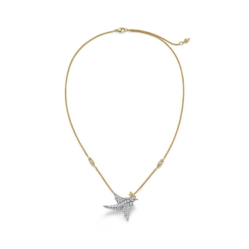 Bird on a Rock by Tiffany Bird Pendant