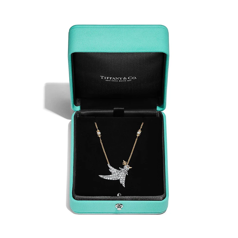 Bird on a Rock by Tiffany Bird Pendant